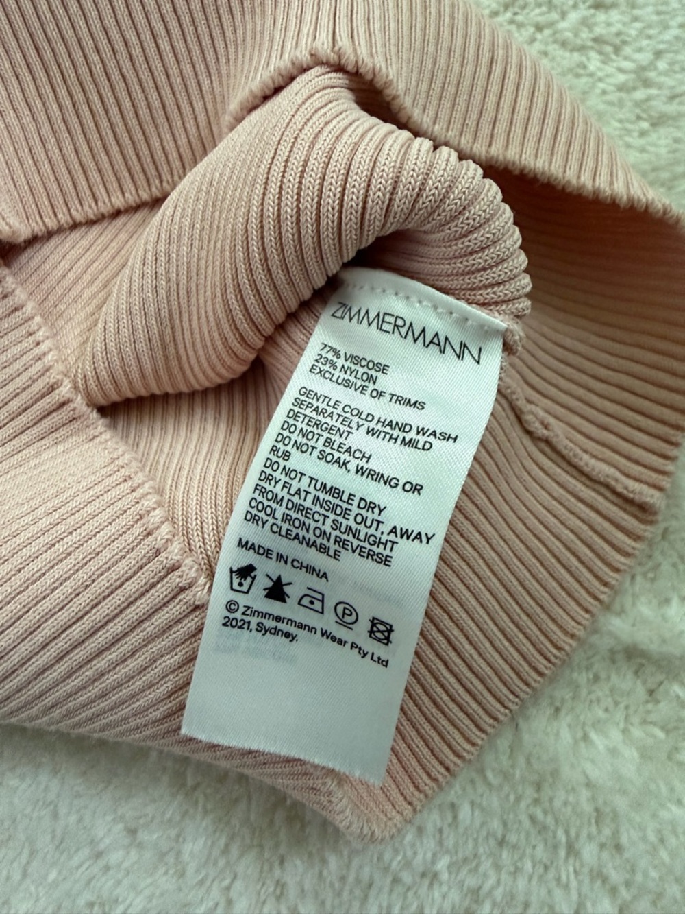 Zimmermann Ribbed V-Neck Tank - Picture 4 of 5